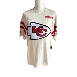NFL Kansas City Chiefs red, cream jersey mens S, womens M/L